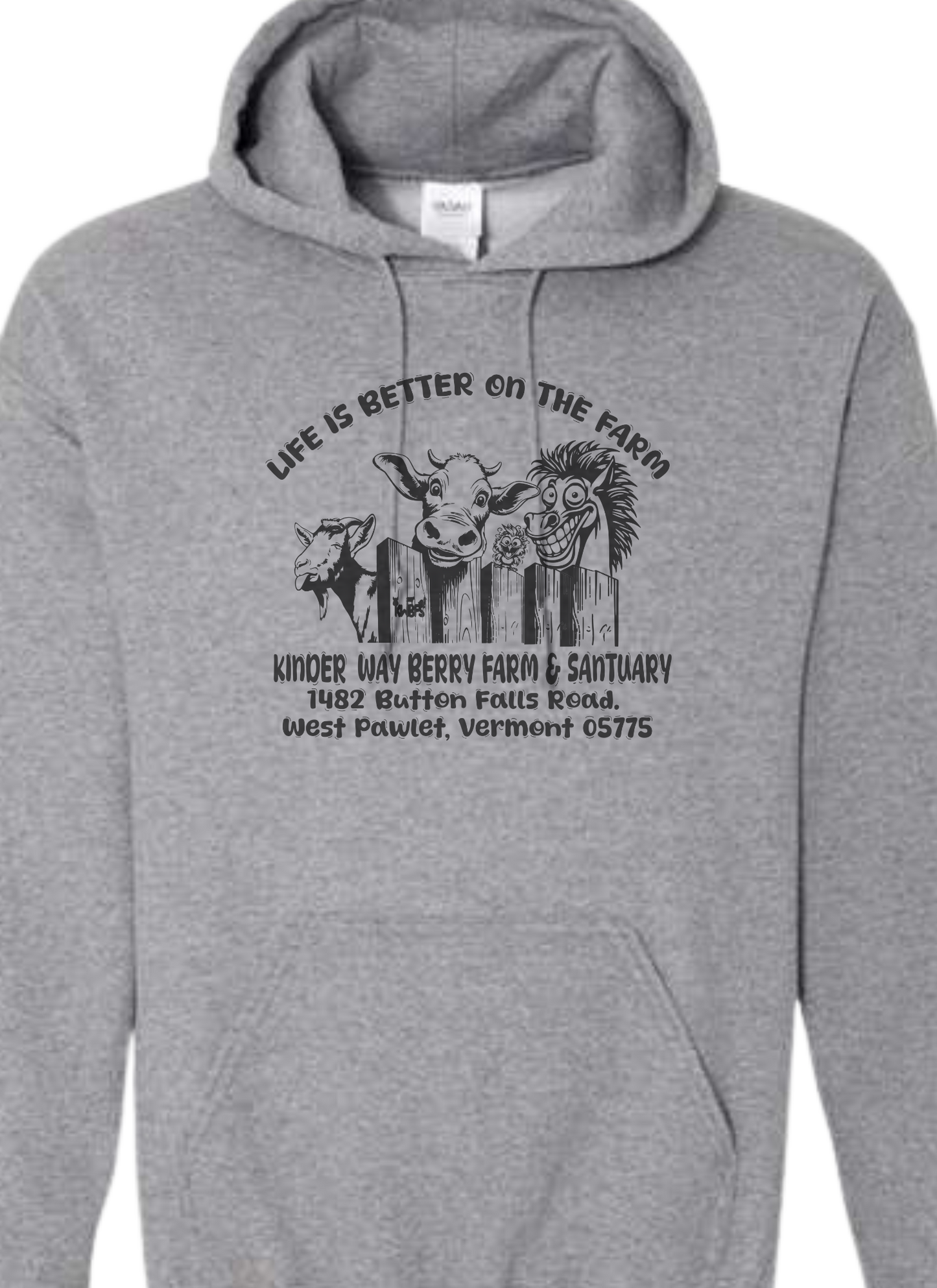 KWBFS- Dark Gray- Life is better on the farm.