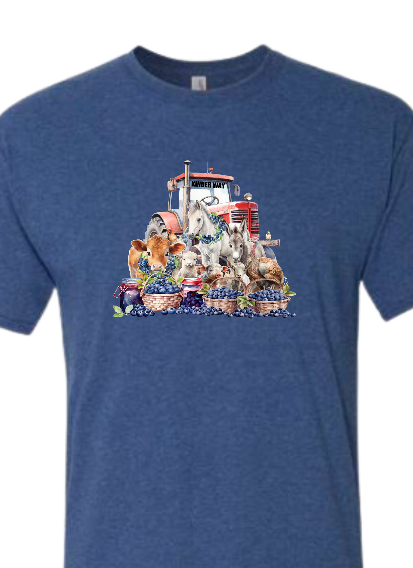 KWBFS- Heathered Blue- Animals on the farm-